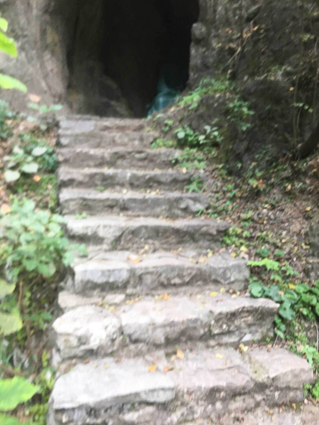 幕府山达摩古洞道路