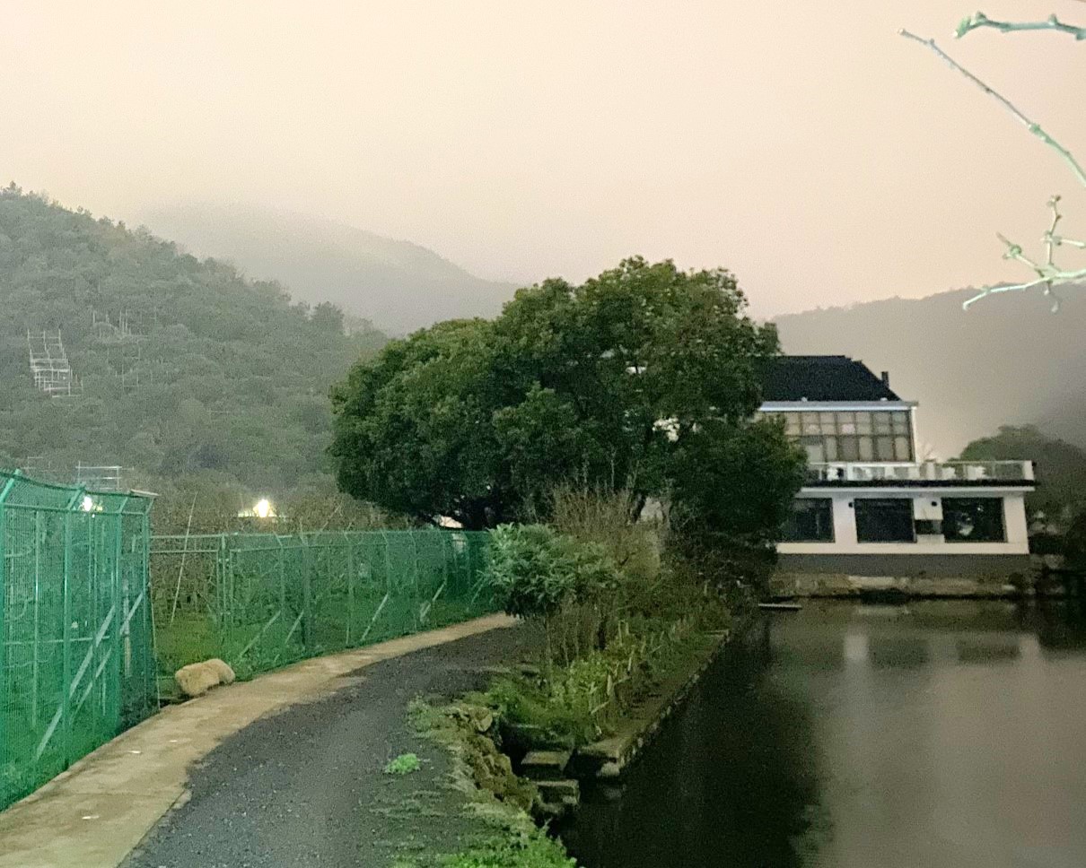 树山村山景夜色
